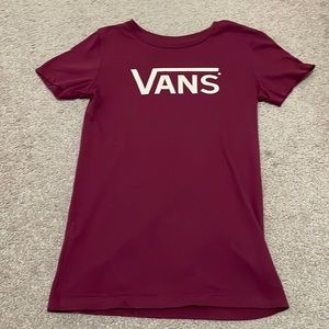 Maroon Vans T-Shirt Size XS